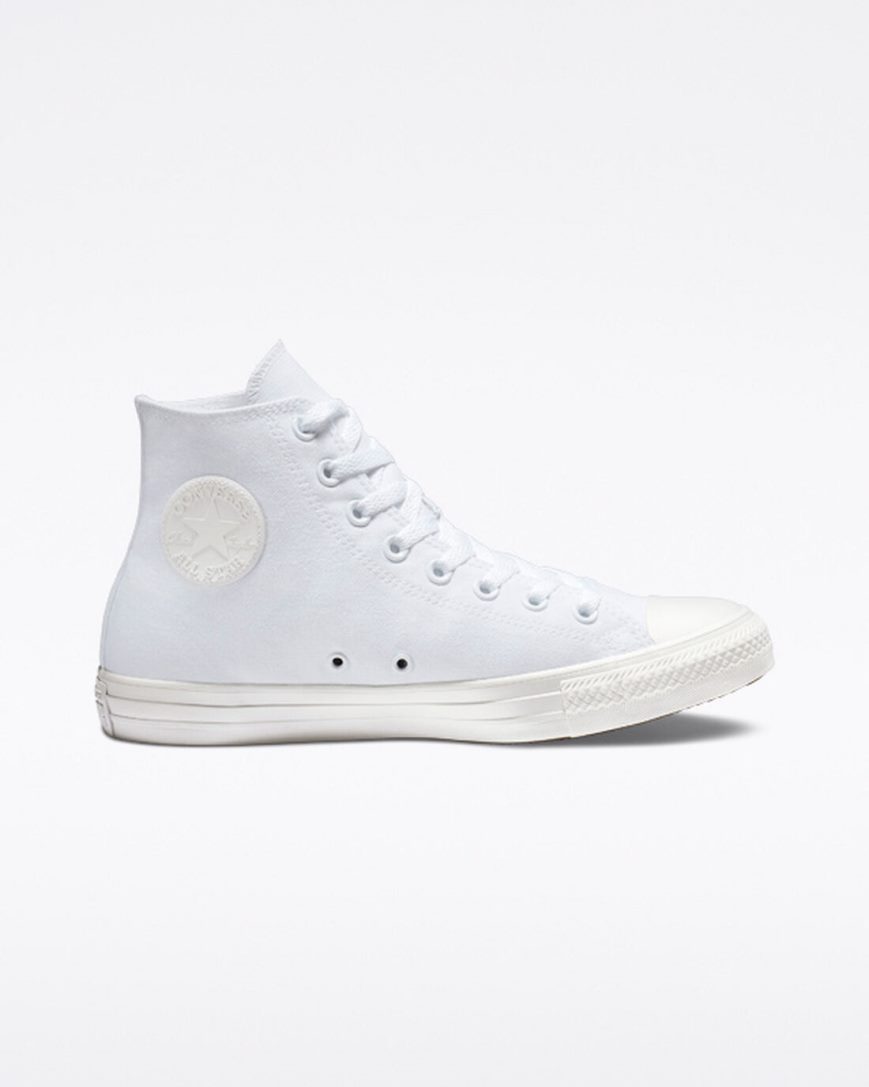 Tenisi Inalti Dama Converse Chuck Taylor All Star Clasici Albi | RO QYJHD605